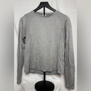 All in Motion Women's Gray Long Sleeve Tee Active Running Shirt